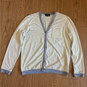 MENS GRAMERCY STRIPED CARDIGAN XL